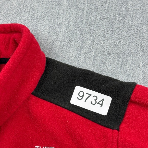 The North Face Jacket Boys Large 14/16 Red Full Zip Fleece Mock Neck Hiking Coat - Picture 13 of 13